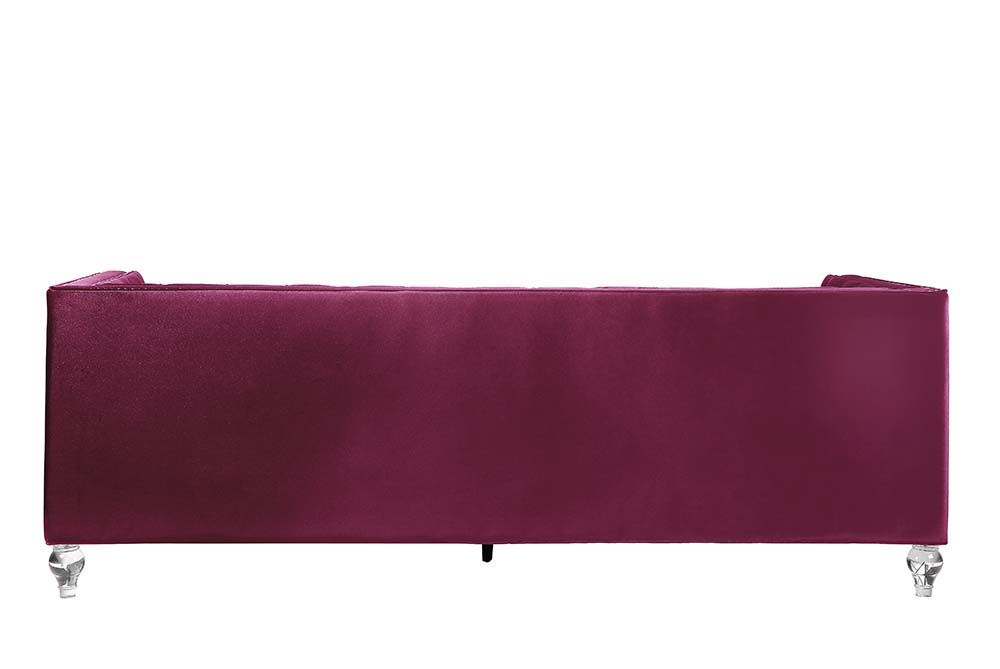 Heibero - Sofa - Burgundy Velvet