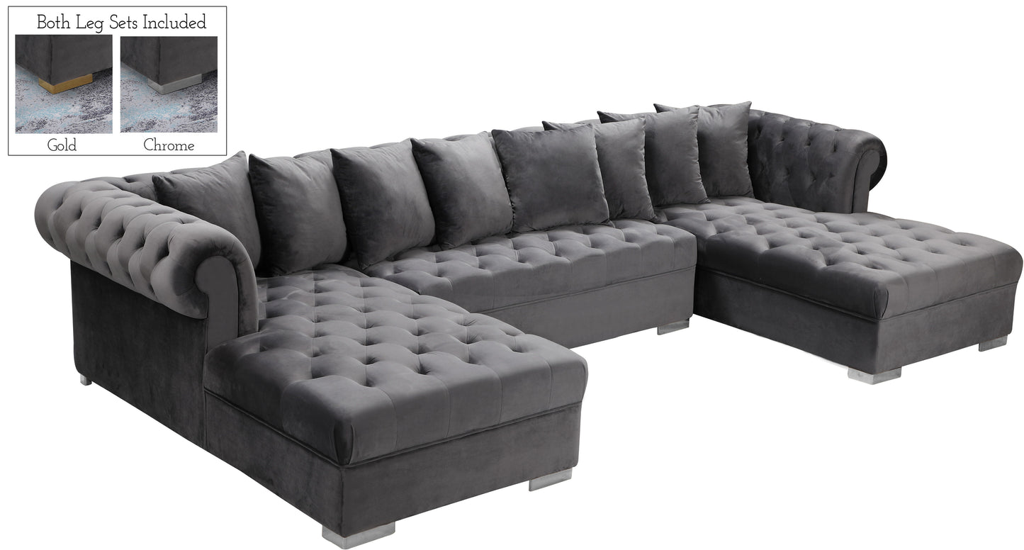 Presley Upholstered Velvet Sectional