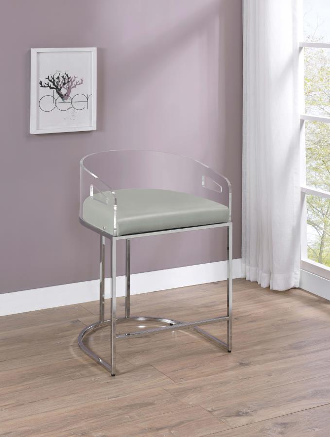 Coaster - Acrylic Back Stools (Set of 2)