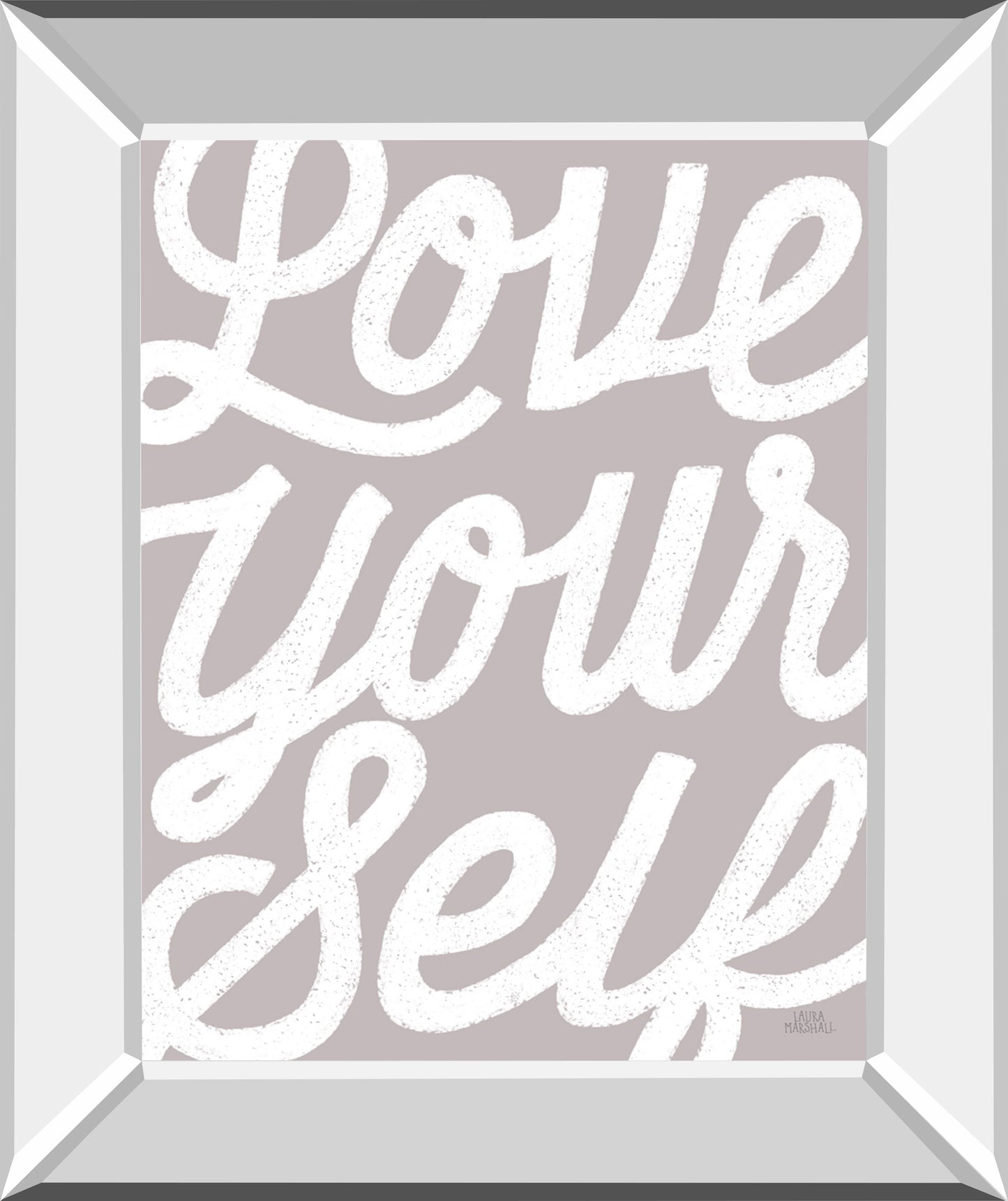 Positivity VIII By Laura Marshall - Mirror Framed Print Wall Art