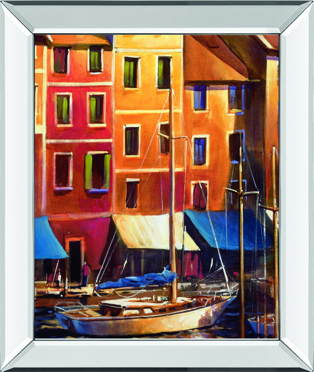 Portofino Waterfall By D'Toole, M - Mirror Framed Print Wall Art