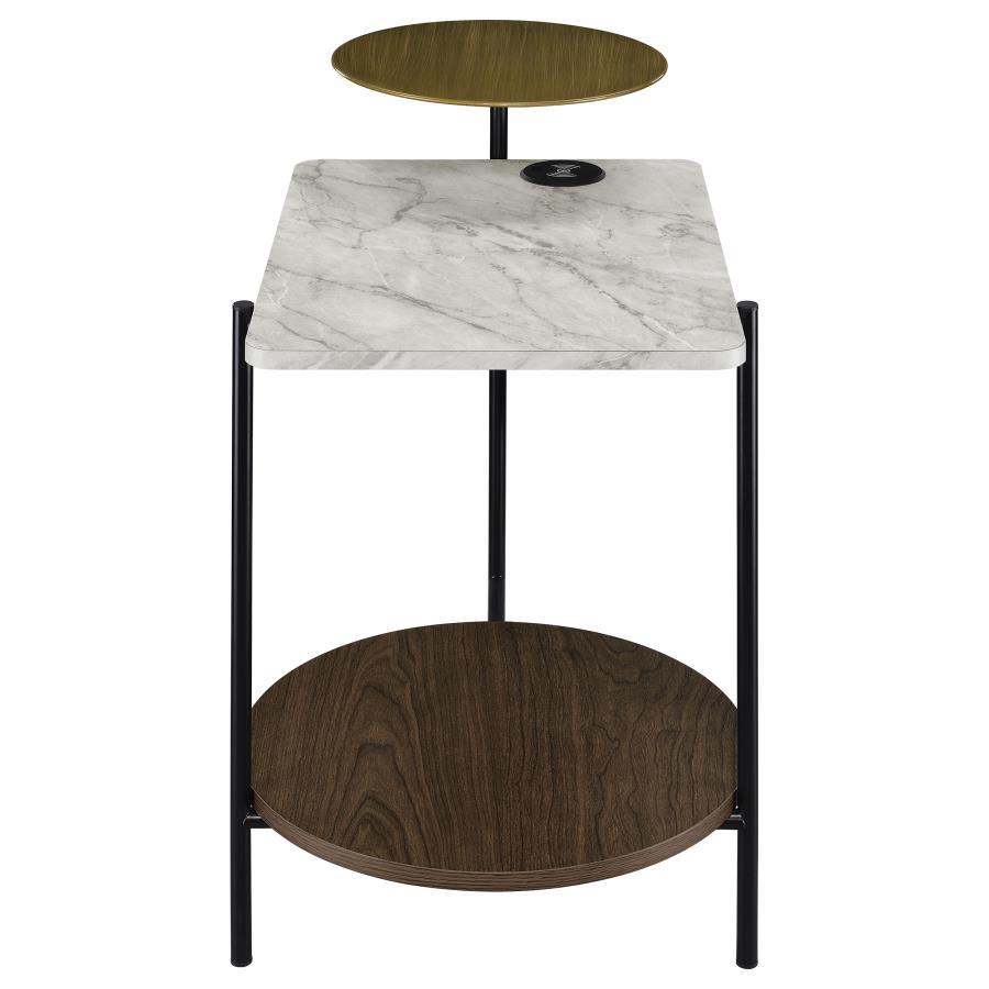 Side Table - White Marble
