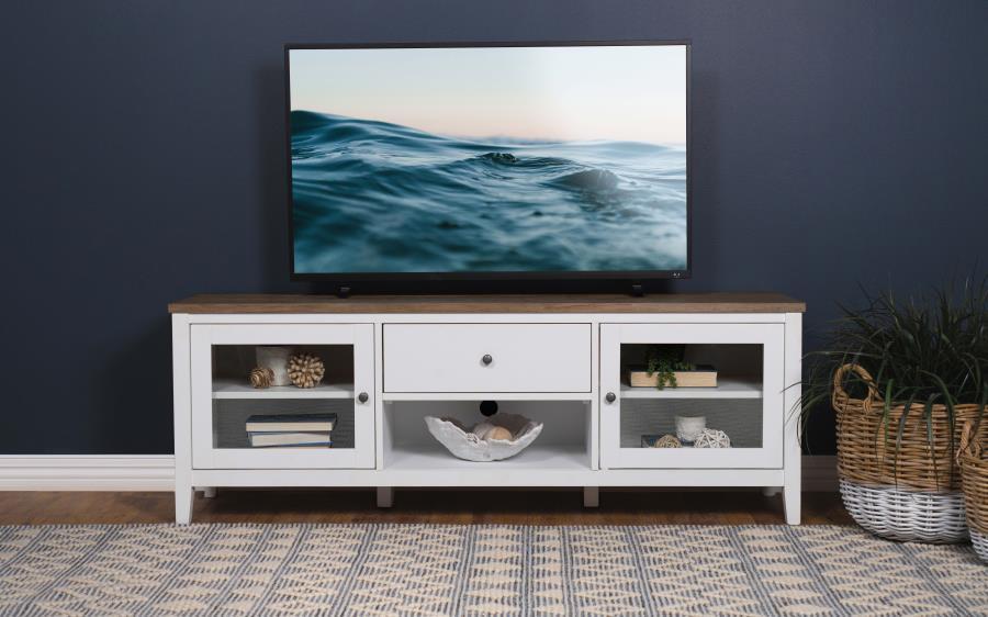 TV Console - White - Wood