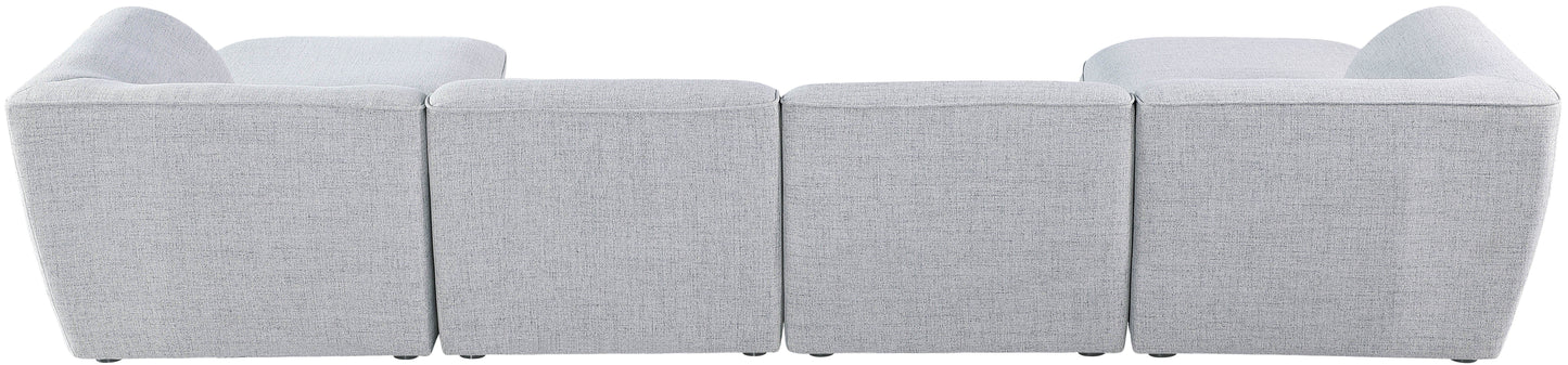 Miramar - Modular Sectional 6 Piece - Gray - Fabric