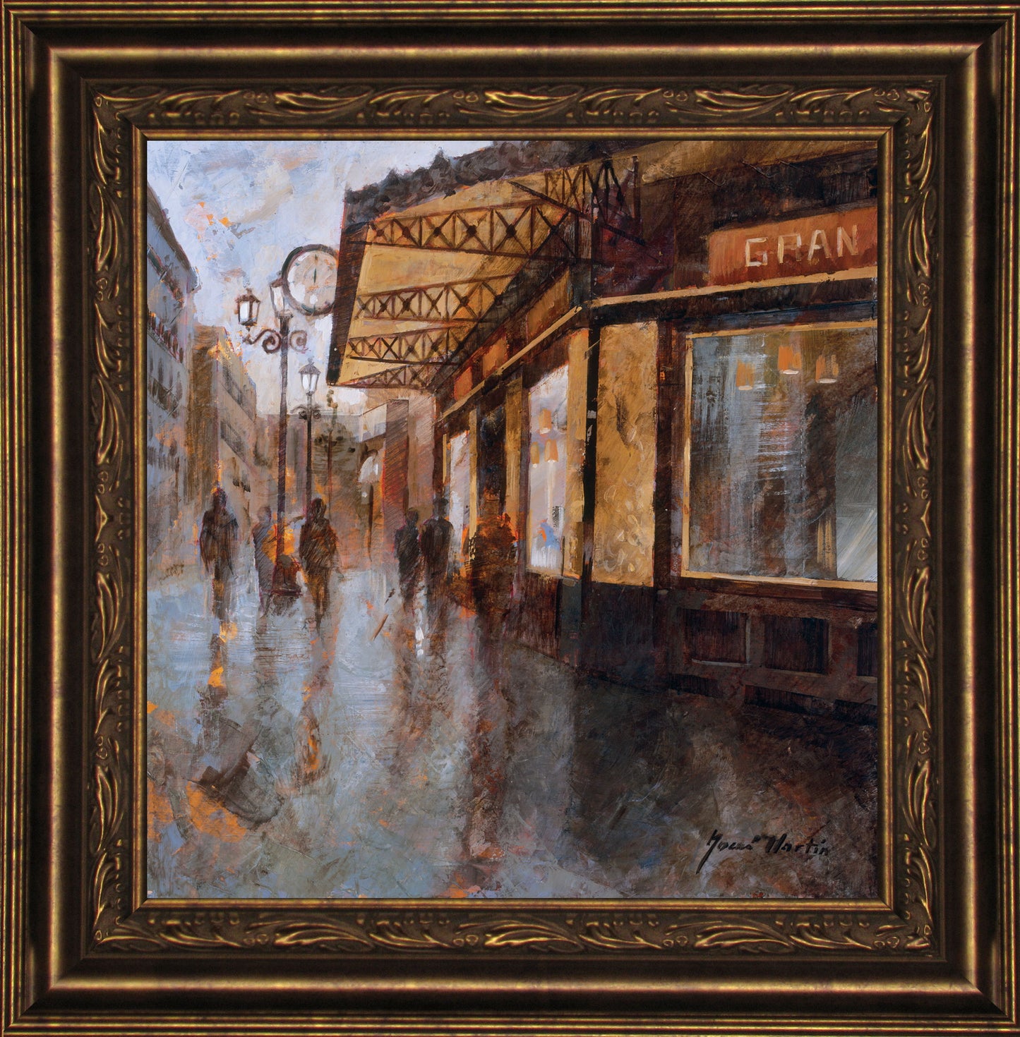 Gran Cafe By Noemi Martin - Framed Print Wall Art