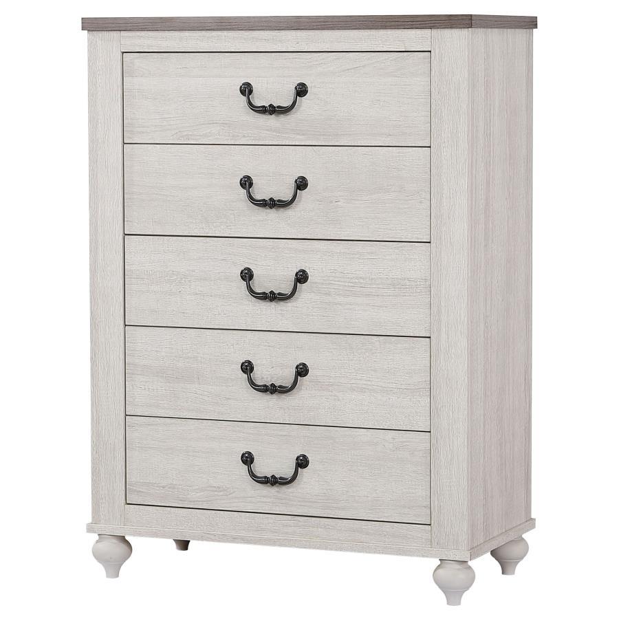 Stillwood - 5-Drawer Chest - White