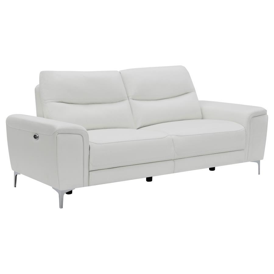 Largo - Power Reclining Sectional - White
