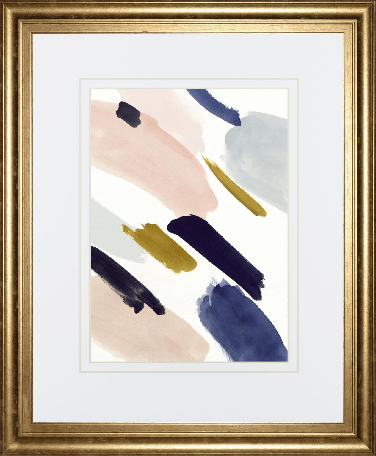 Brushmarks I By Victoria Borges 34x40 - Beige