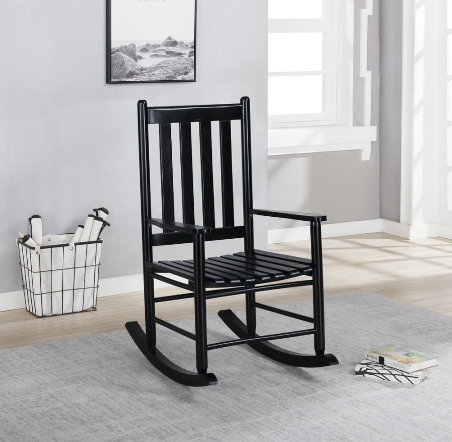 Coaster - Slat Back Wooden Rocking Chair
