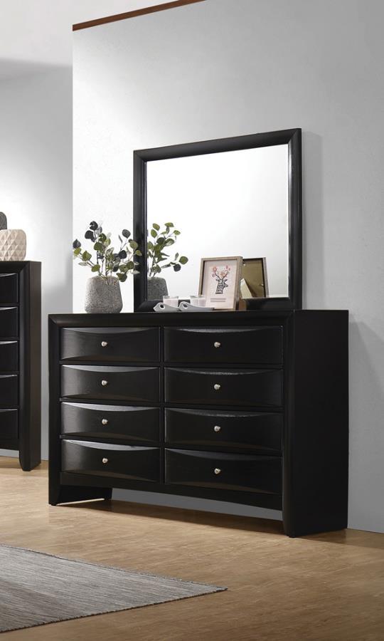 Briana - Mirror - Black