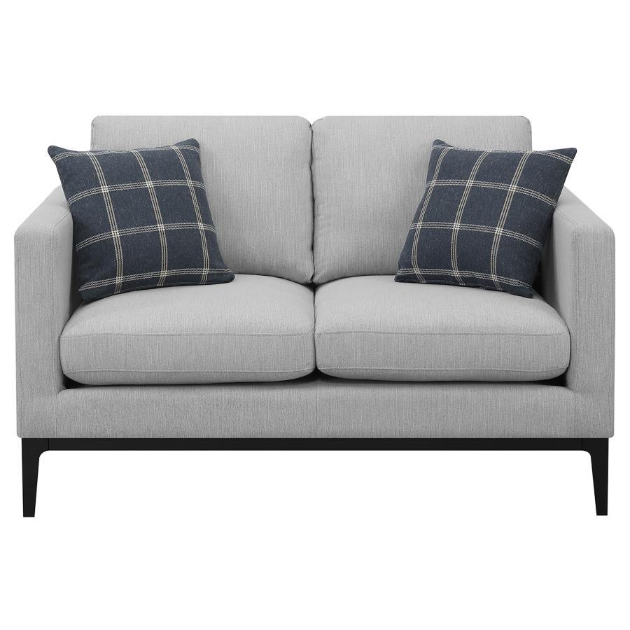 Apperson - Loveseat - Pearl Silver