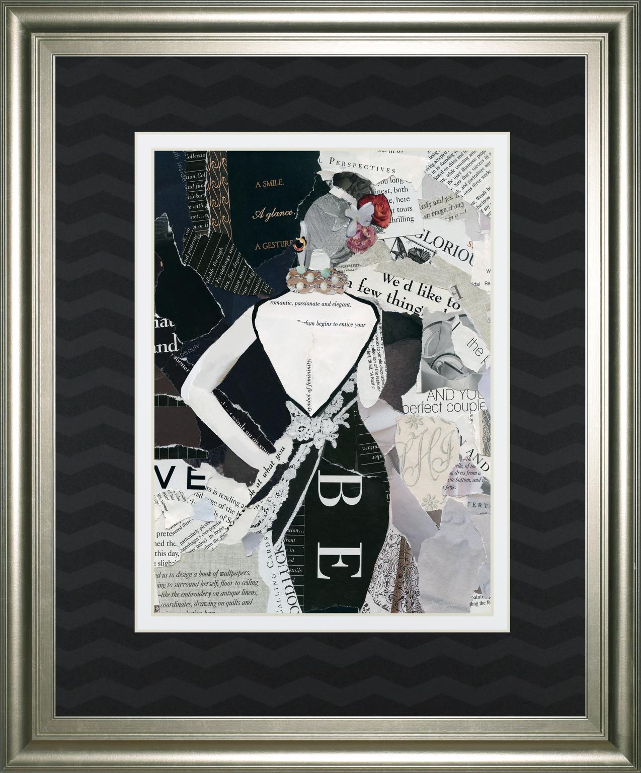 Fashion Mosaic II By Carol Robinson 34x40 - Black