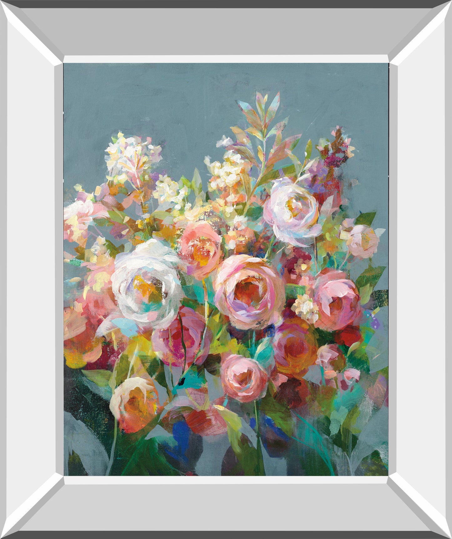 Joy Of The Garden II By Danhui Nai - Mirror Framed Print Wall Art