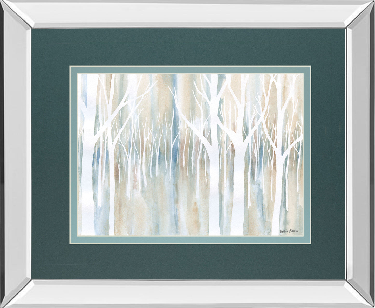 Mystical Woods By Debbie Banks - Mirror Framed Print Wall Art - White