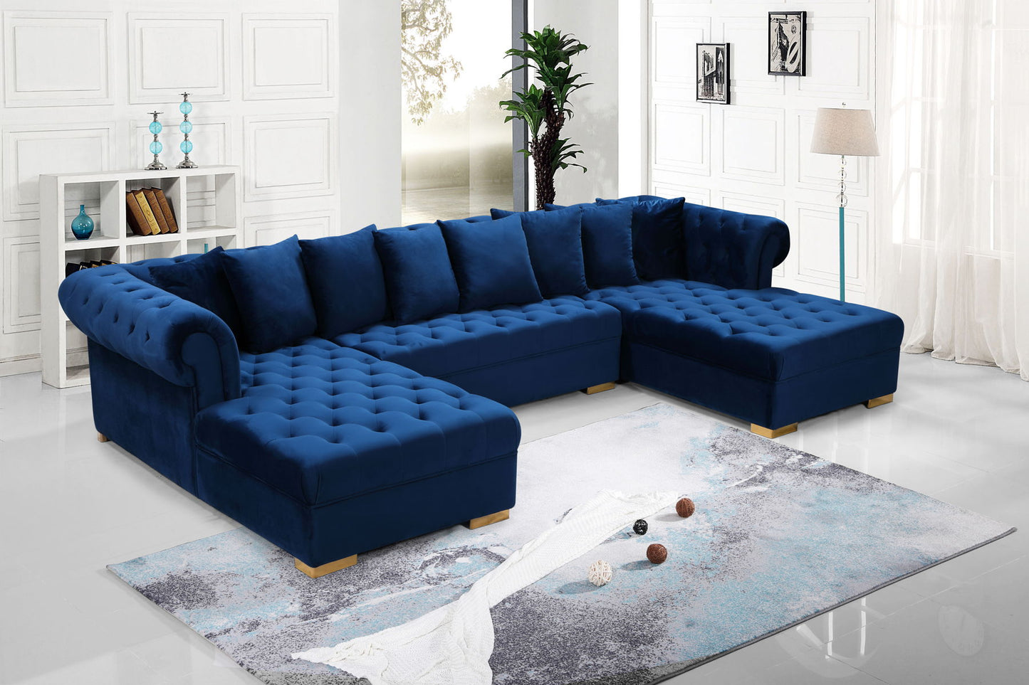 Presley Upholstered Velvet Sectional