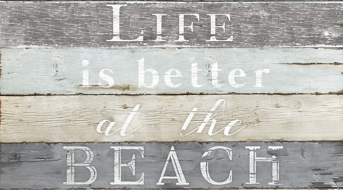 Framed Small - Life Better Beach By Kelly Donovan