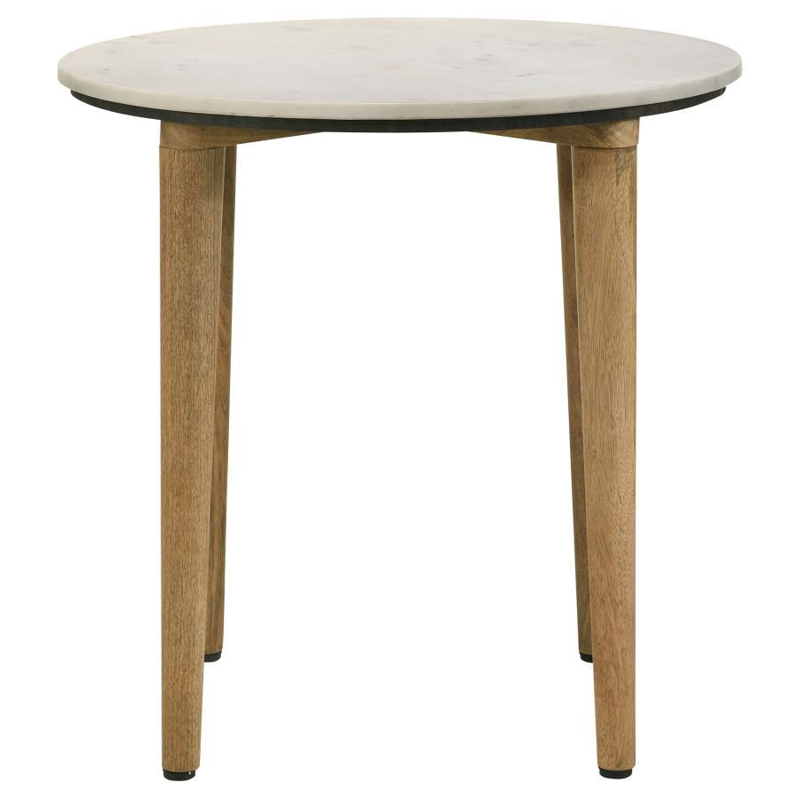 22" End Table - White