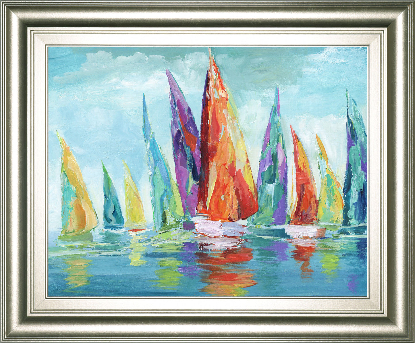 Fine Day Sailing I By Nan - Framed Print Wall Art