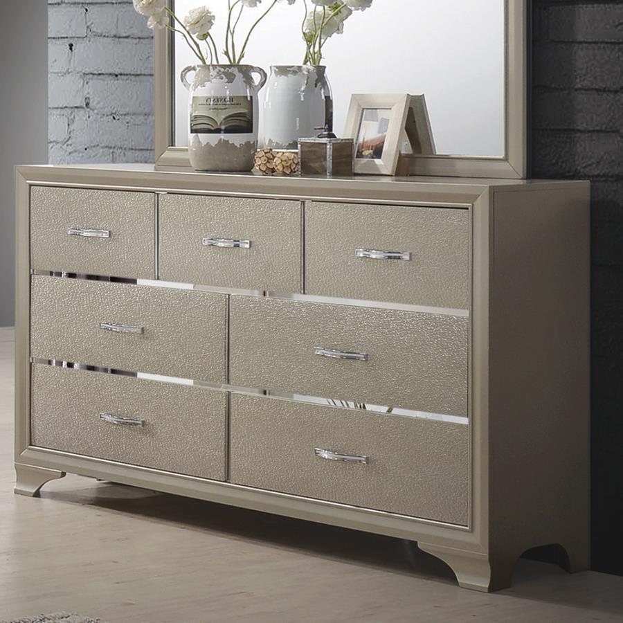 Beaumont - 7-Drawer Rectangular Dresser - Beige