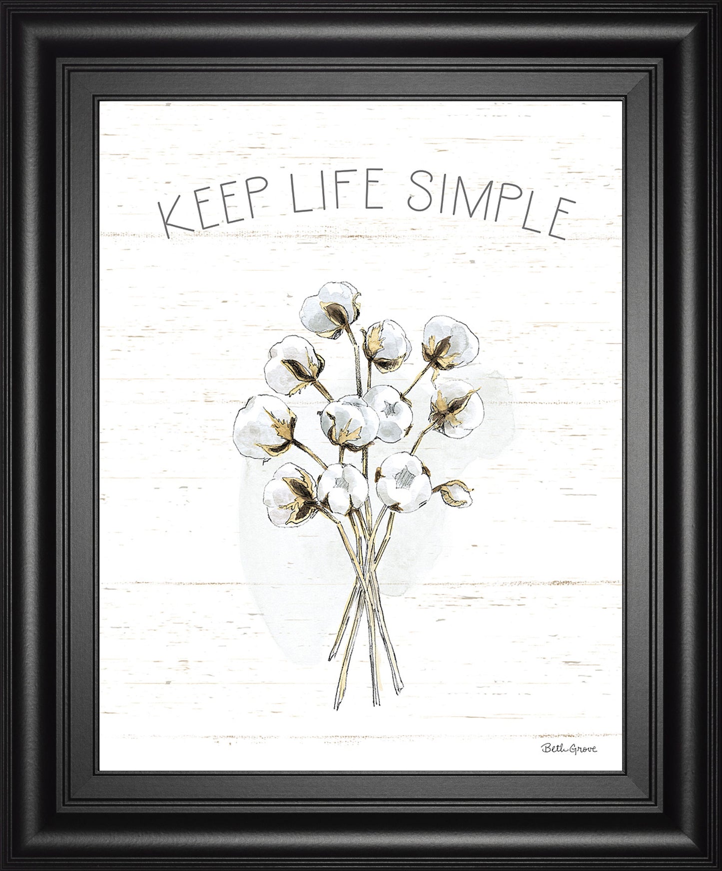 Farmhouse Cotton IV By Beth Grove - Framed Print Wall Art