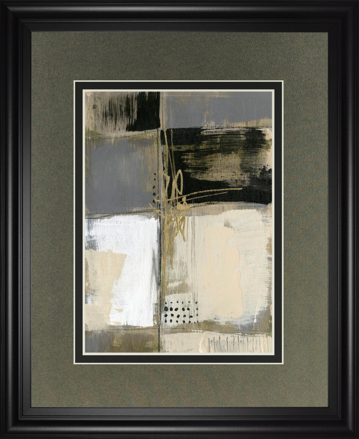 Neutral Divisions III By Jennifer Goldberger 34x40 - Dark Gray