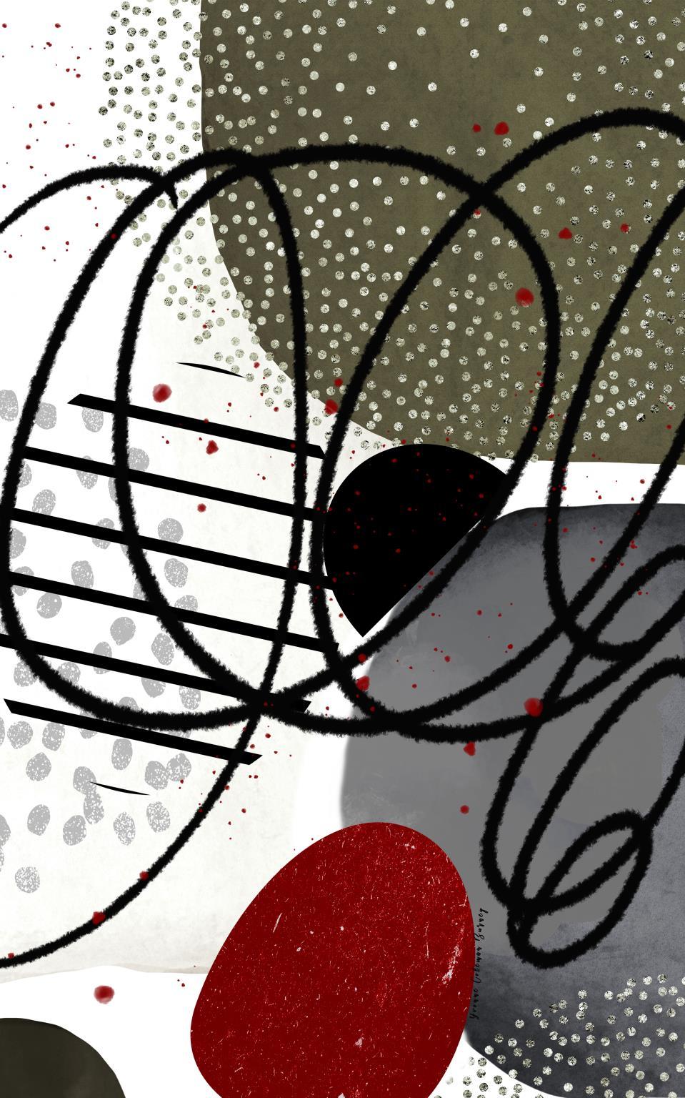 Framed - Graystone II By Yvonne Coleman Burney