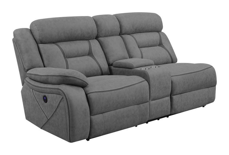 Laf Power Loveseat - Gray
