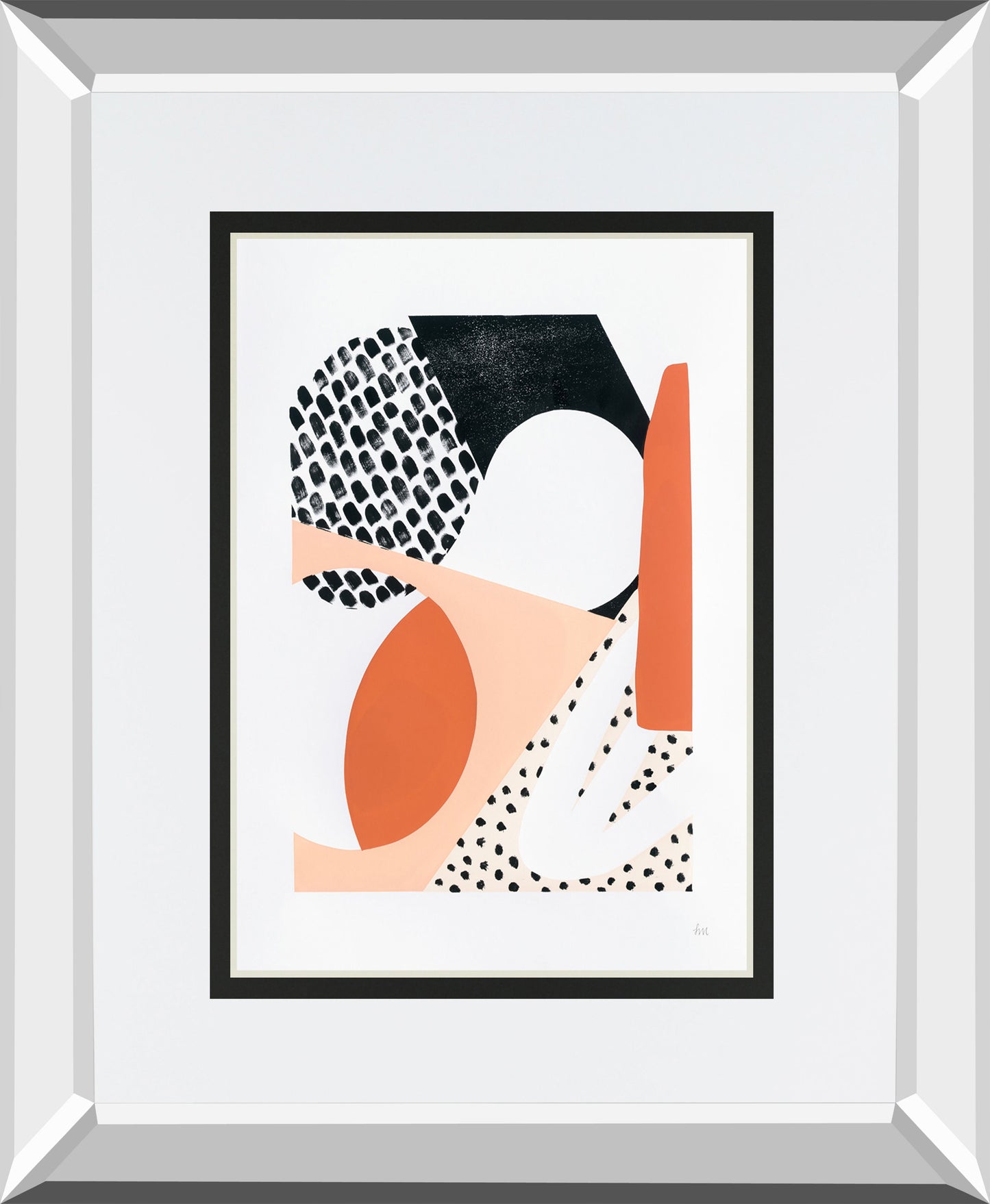 Luminous Tumble I By Laura Marshall Mirrored Frame