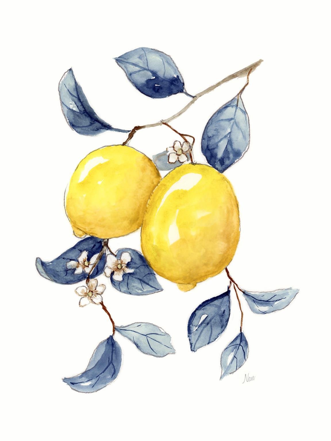 Odyssey Lemons I By Nan - Yellow