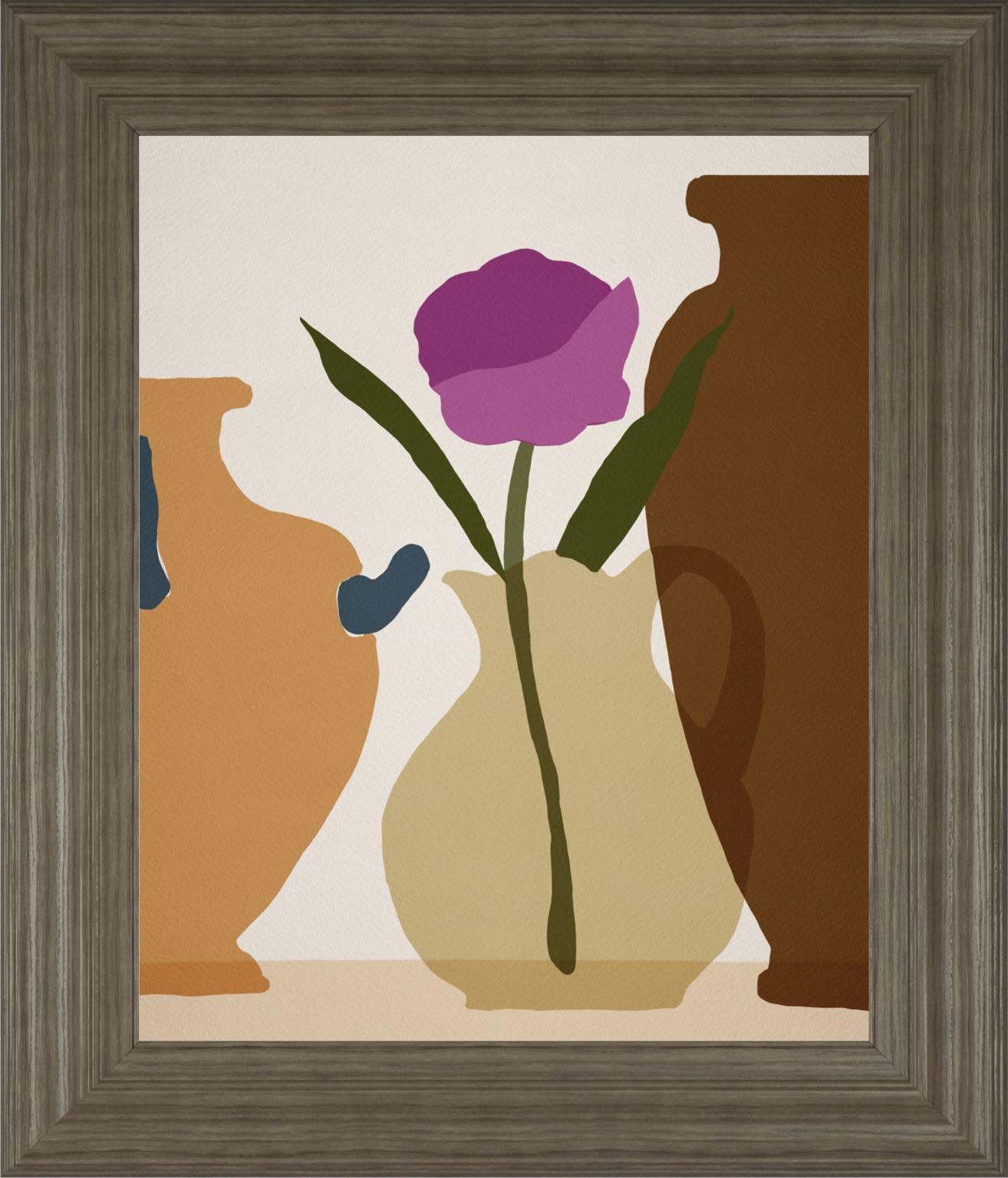 Flower Dance III By Melissa Wang 22x26 - Dark Brown