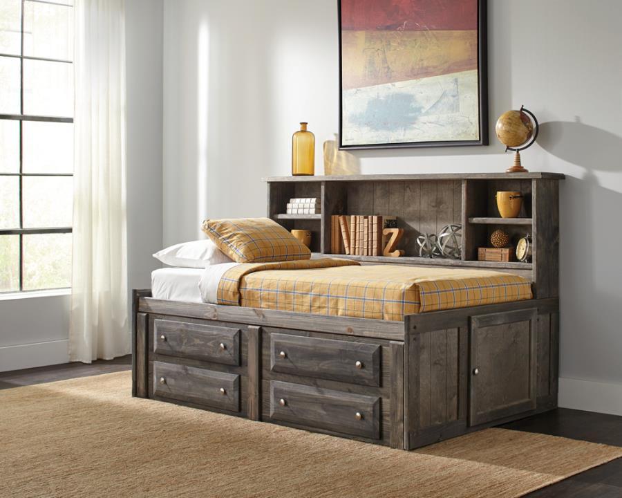 Wrangle Hill - Twin Storage Day Bed - Brown