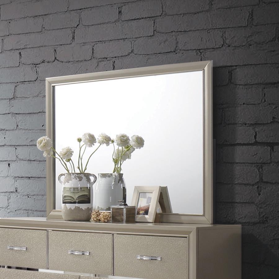 Beaumont - Rectangular Mirror - Beige