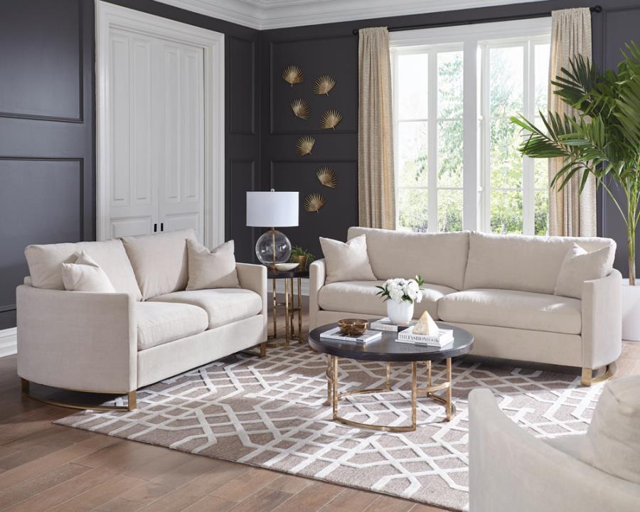 Corliss - Loveseat - Beige