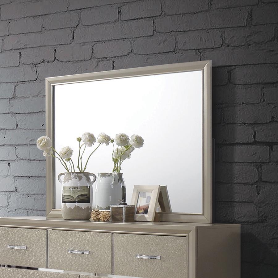 Beaumont - Rectangular Mirror - Beige