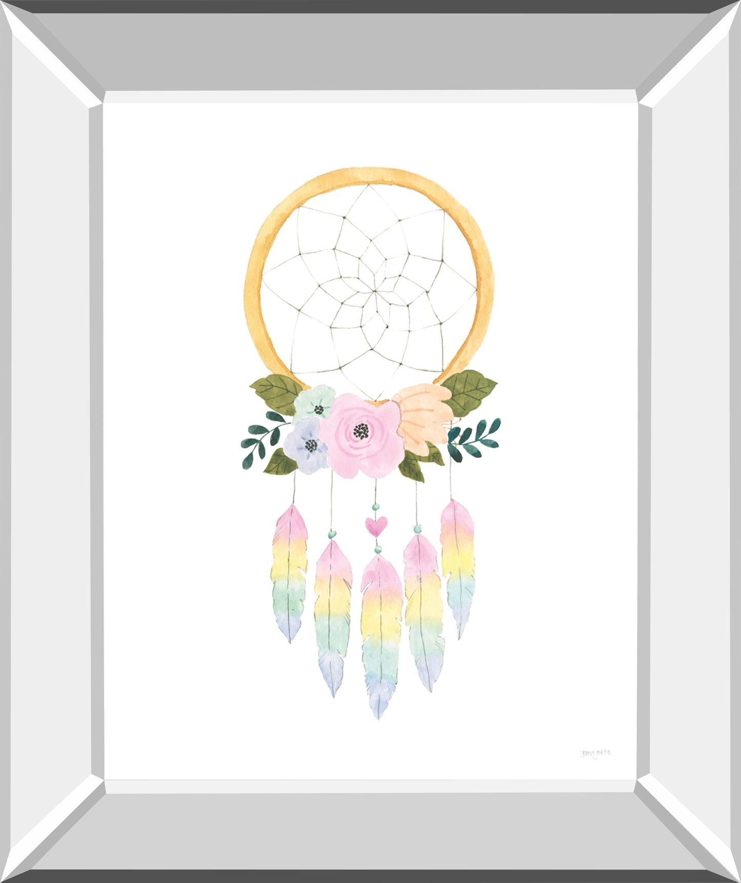 Lets Chase Rainbows IX By Jenaya Jackson - Mirror Framed Print Wall Art