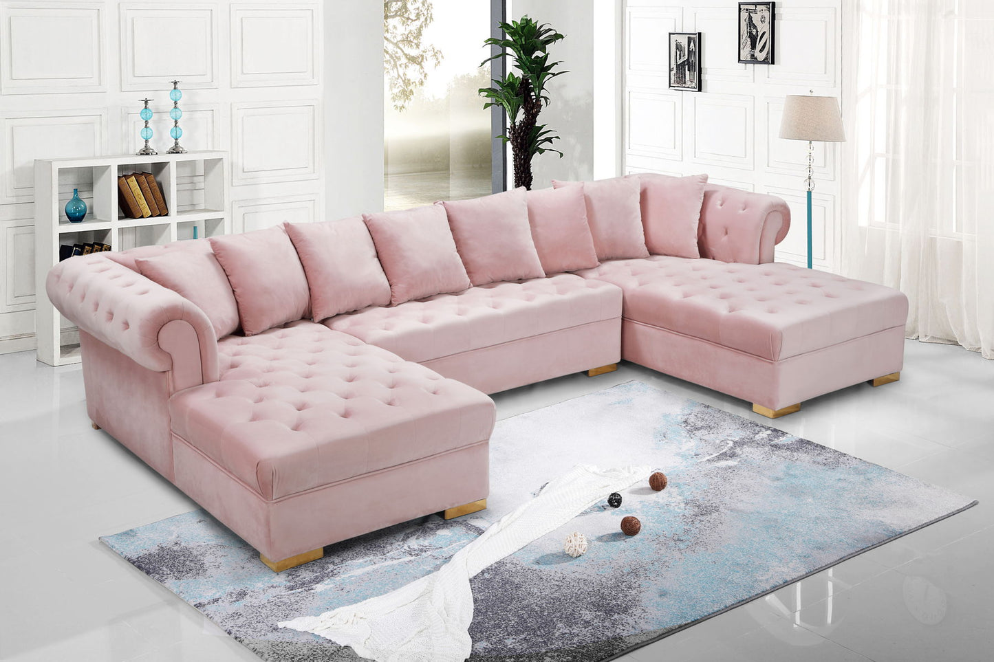 Presley Upholstered Velvet Sectional