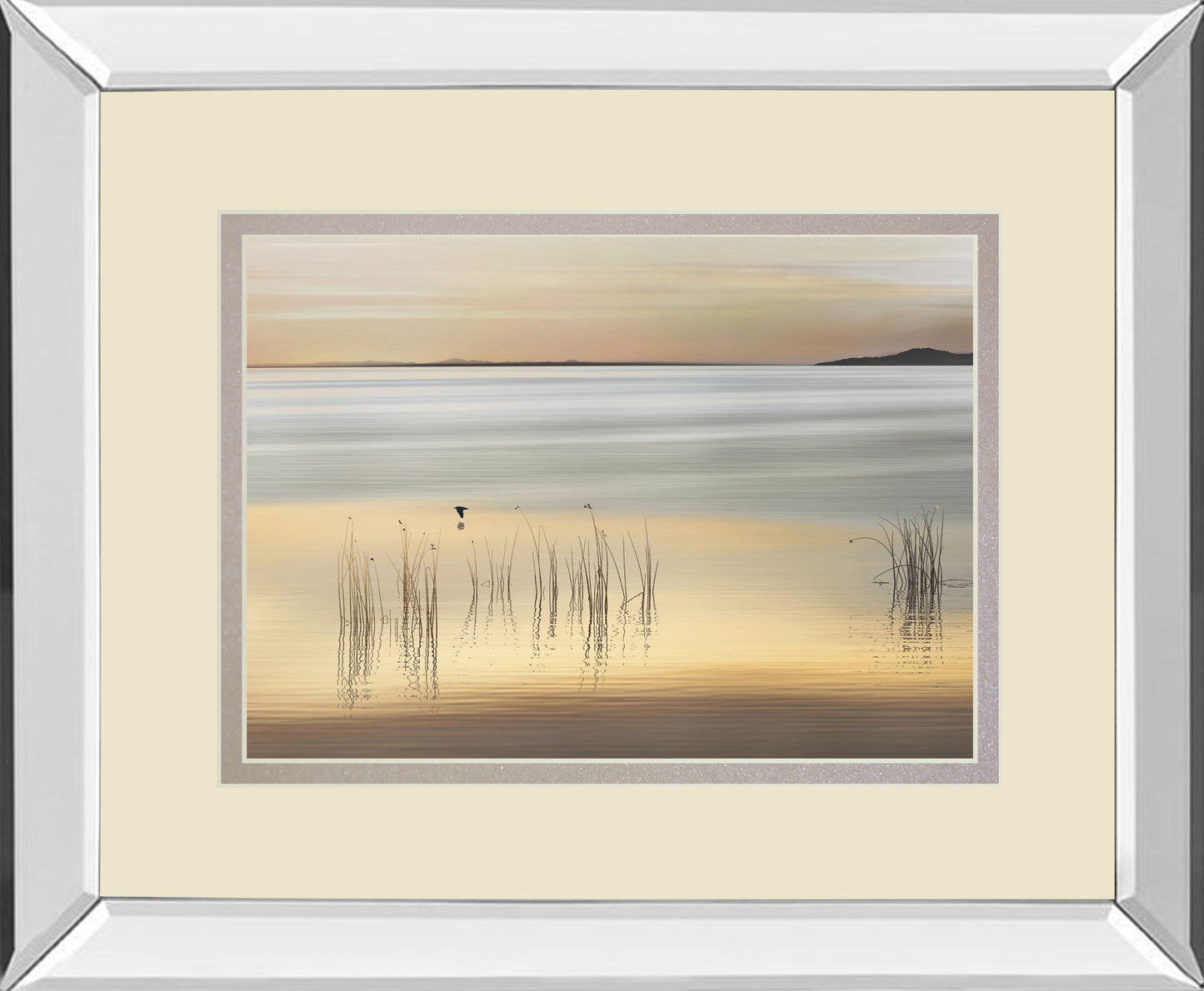 Golden By Marvin Pelkey - Mirror Framed Print Wall Art - Yellow