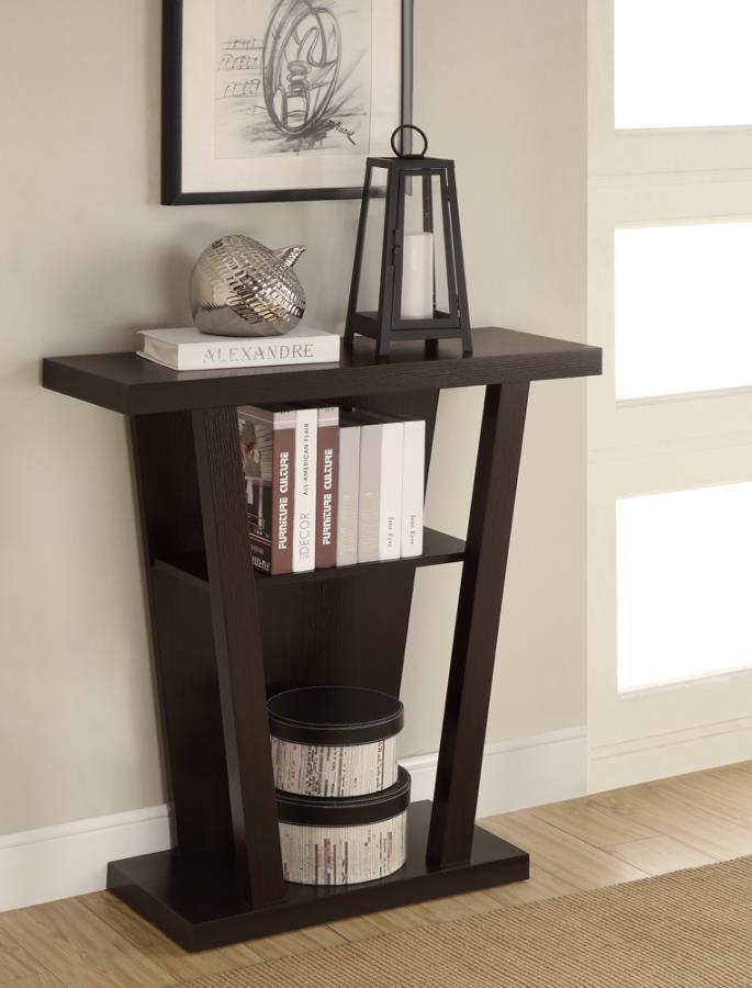 Evanna - 2-Shelf Console Table - Brown