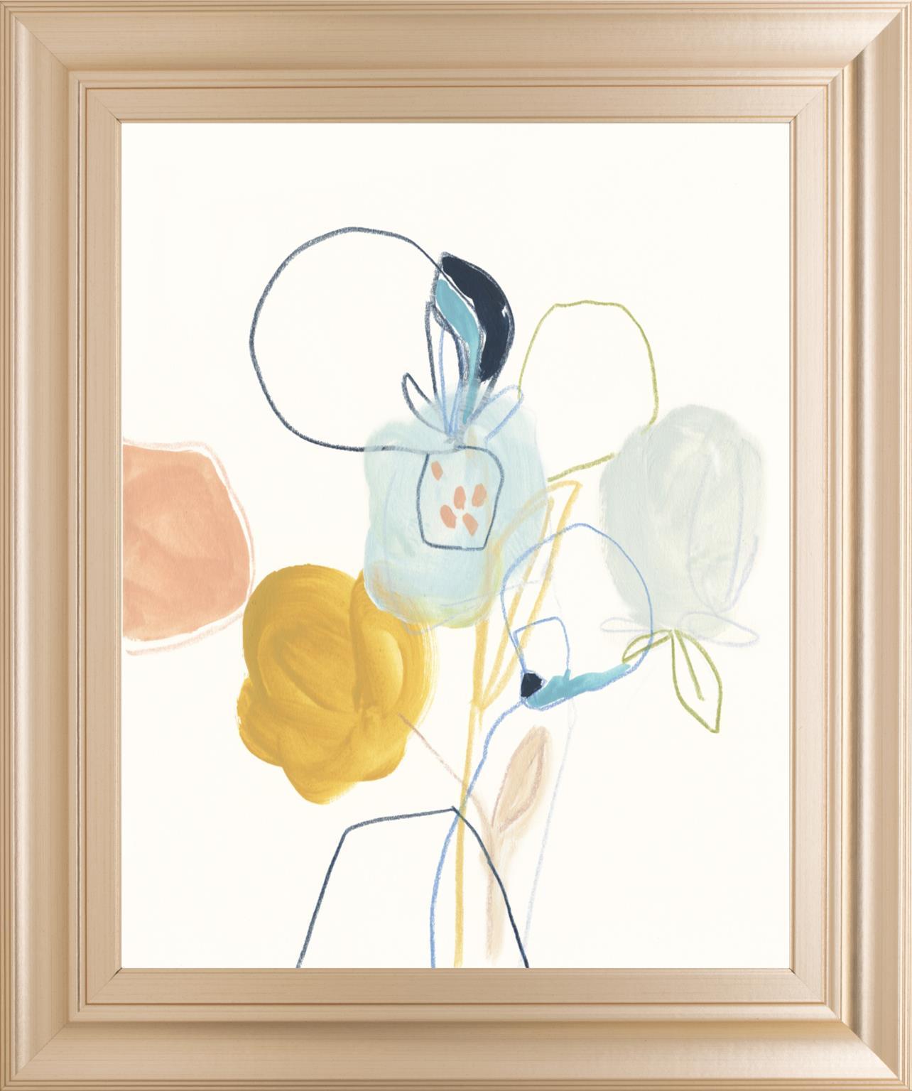 Contour Garden IV By June Erica Vess 22x26 - Yellow