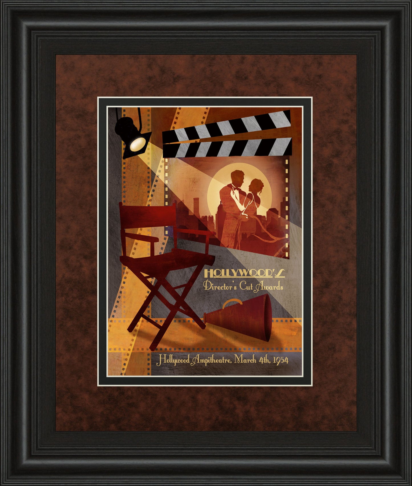 Director's Cut Awards By Conrad Knutsen - Framed Print Wall Art - Red