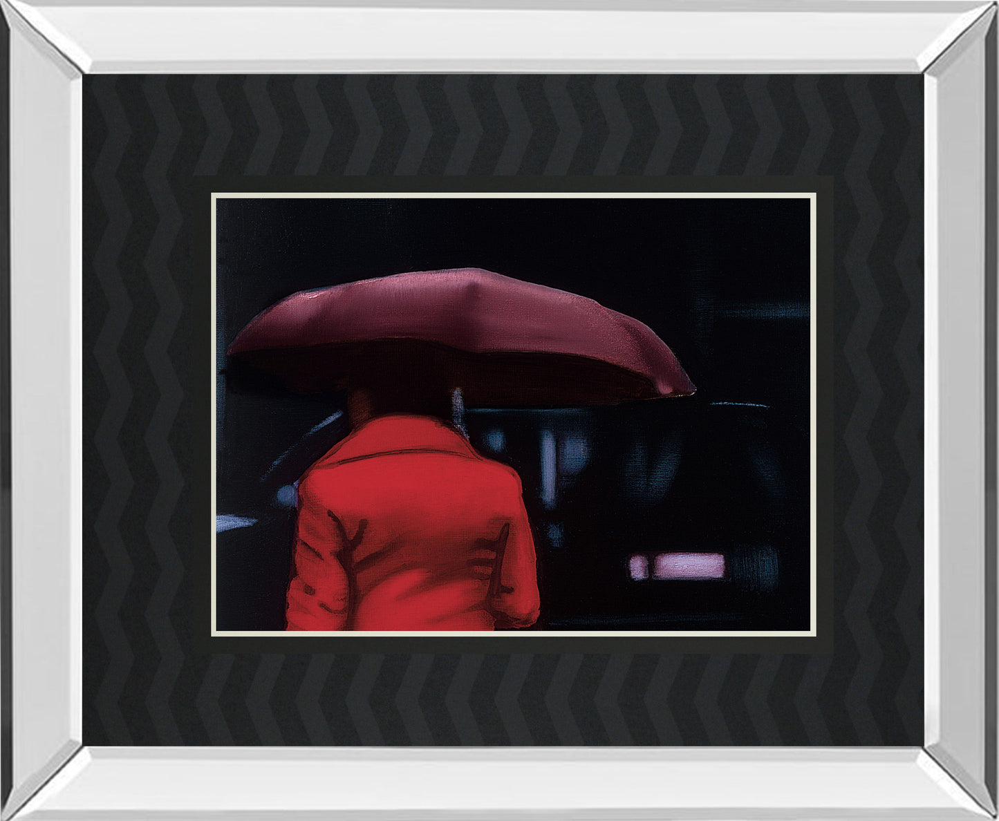 Lady In Red By Visa Mirrored Frame