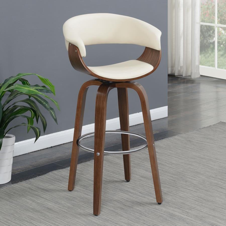 Coaster - Upholstered Swivel Bar Stool