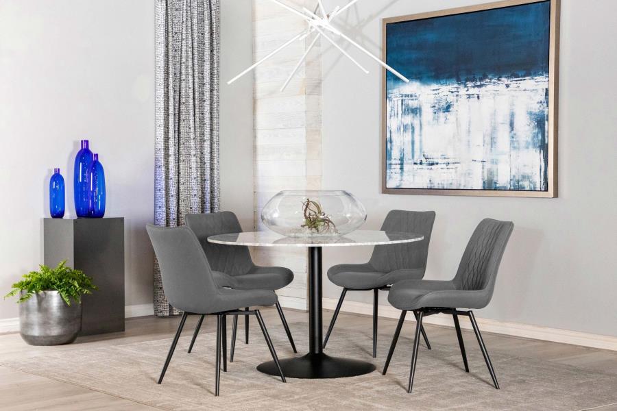 Bartole - Round Dining Table - White