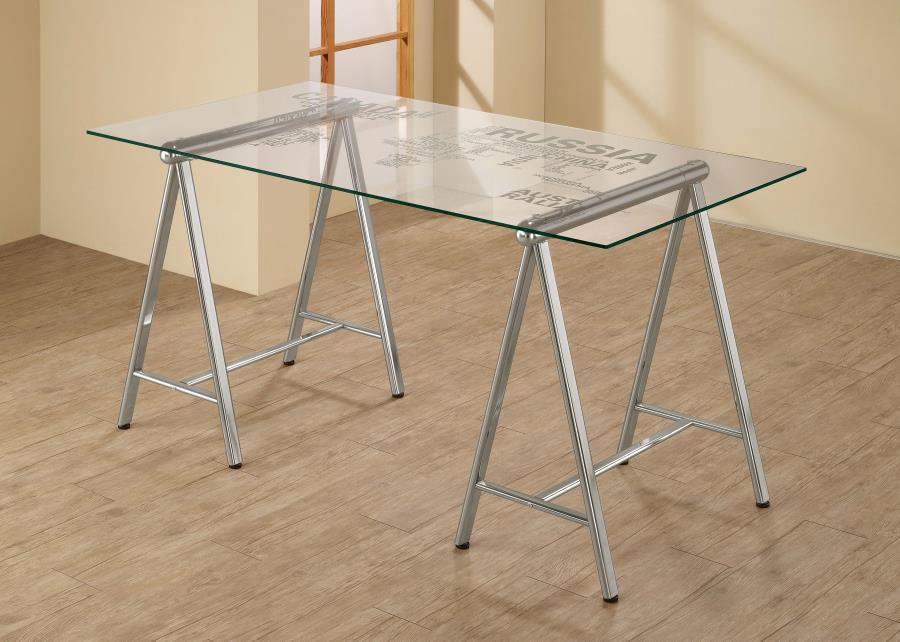 Patton - Writing Desk - Pearl Silver