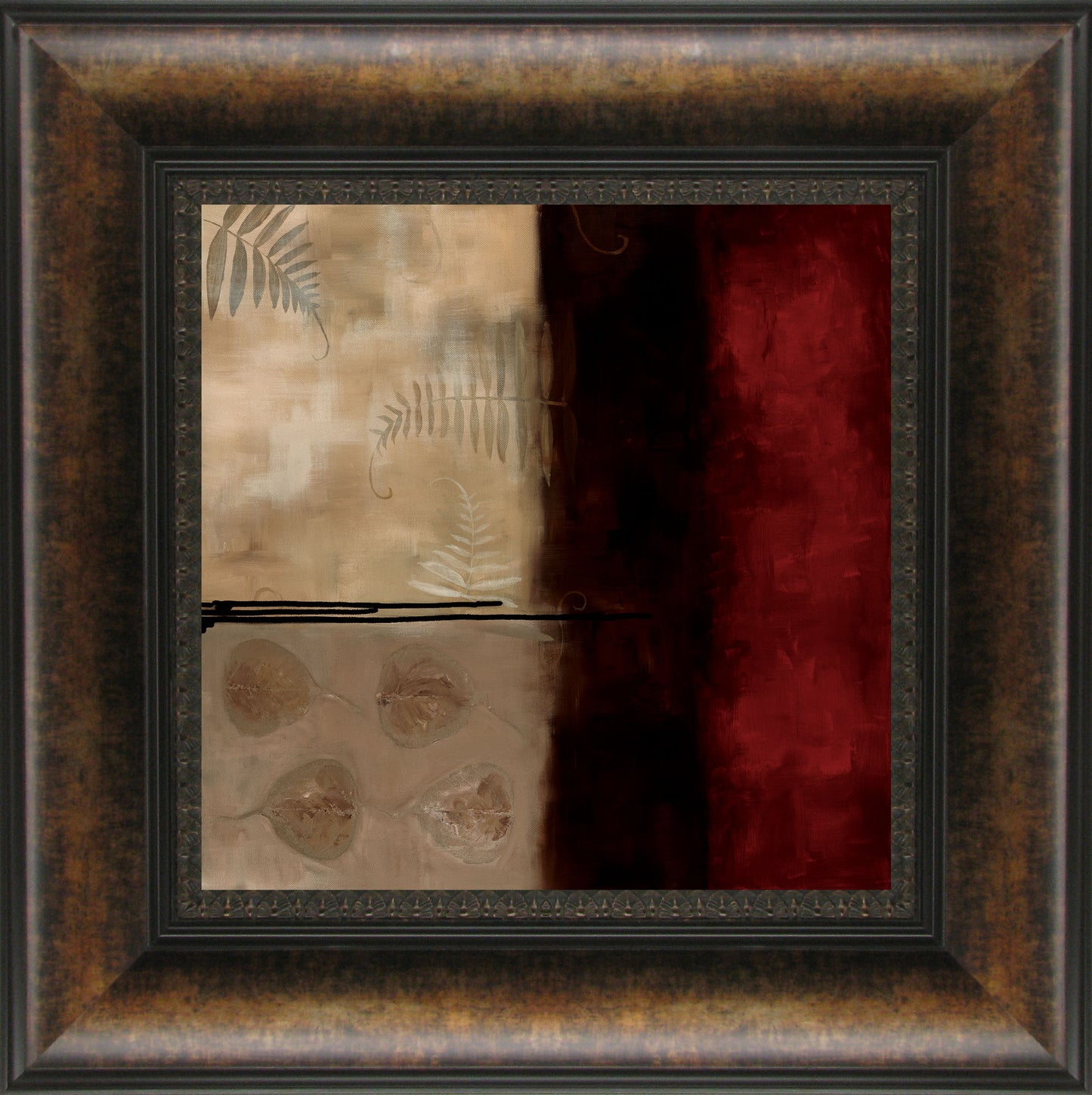 Russet Fern II By Laurie Maitland - Framed Print Wall Art