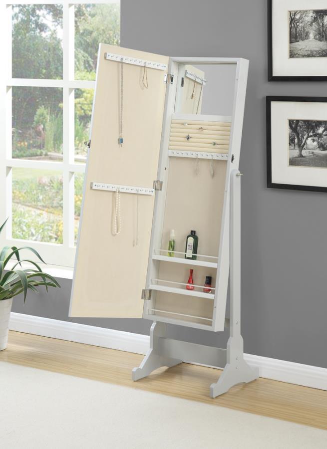 Coaster - Storage Jewelry Cheval Mirror