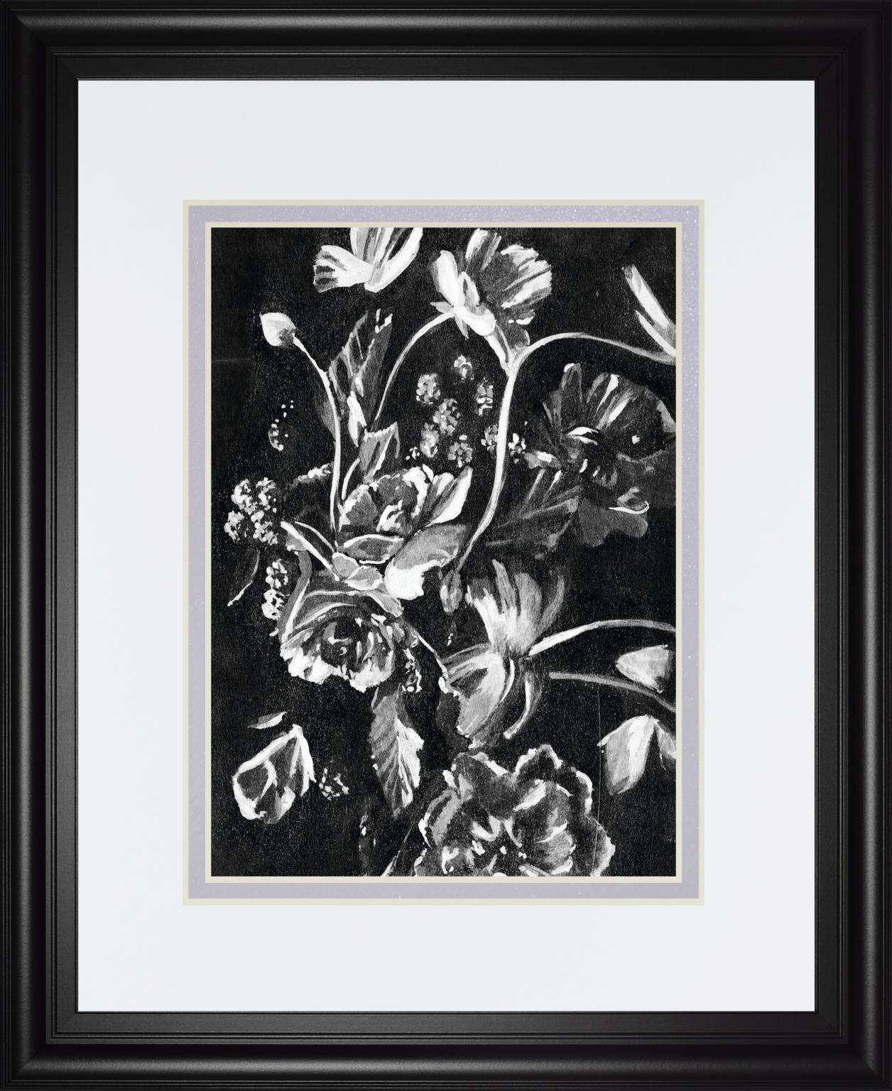 Enchanted Bloom I By Annie Warren 34x40 - Black
