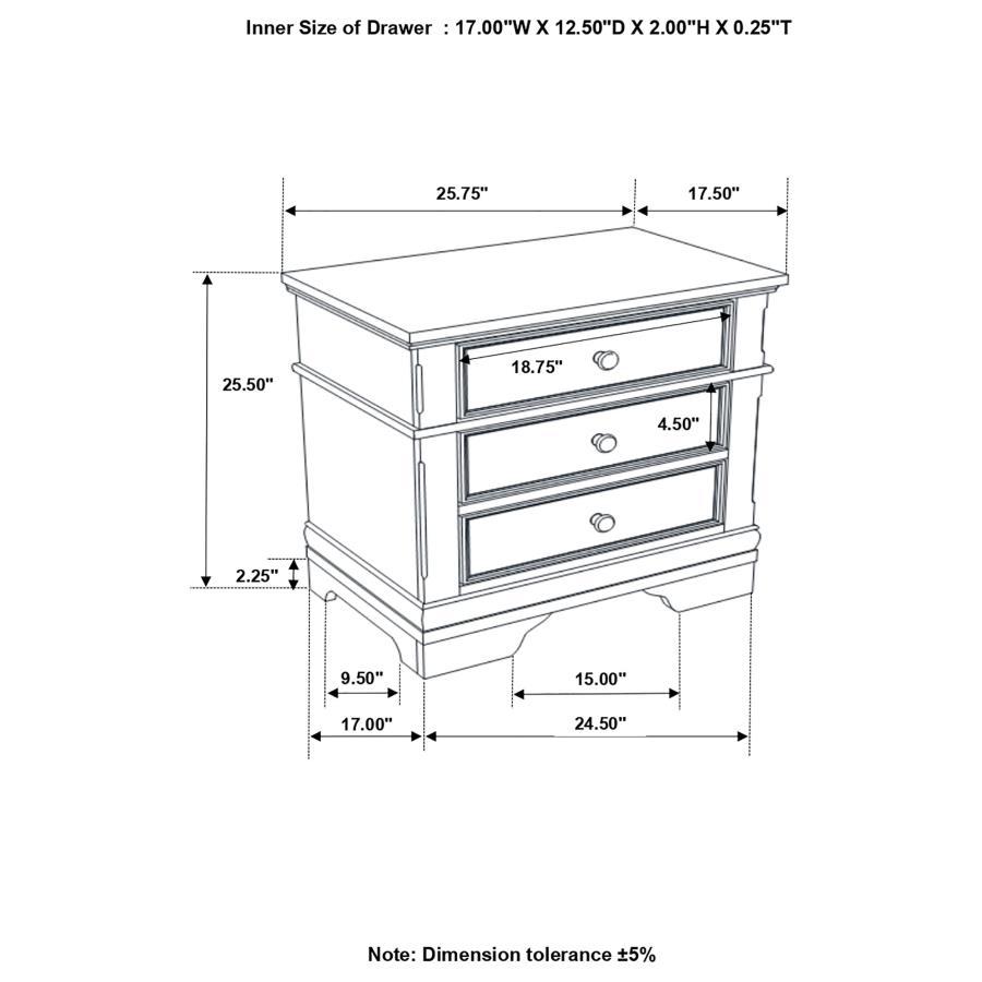 Cambridge - Nightstand - Brown