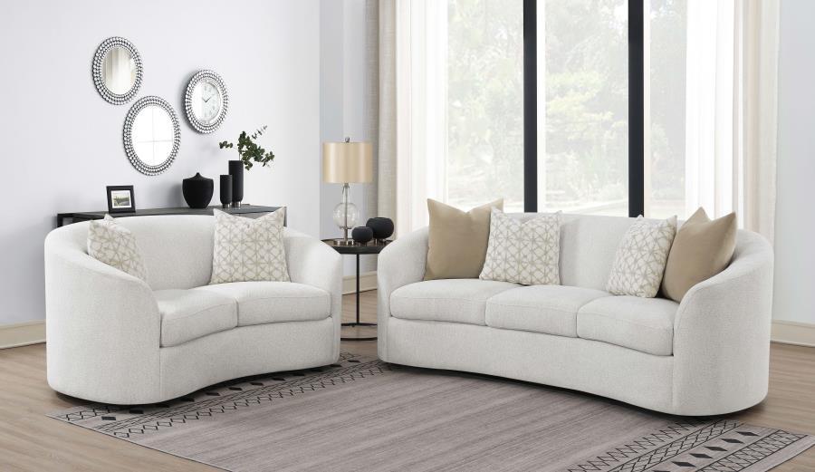 Rainn - 2 Piece Set (Sofa And Loveseat) - White