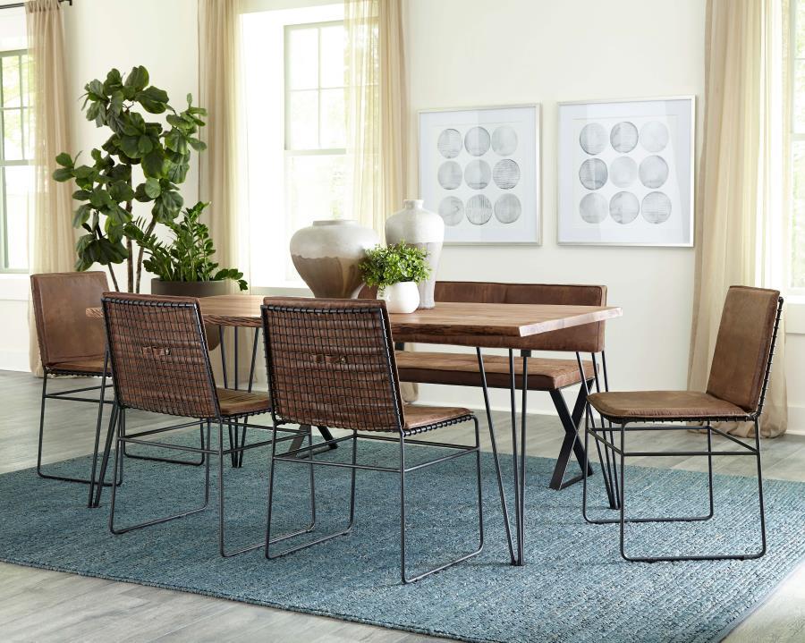 Abbott - Upholstered Bench - Brown